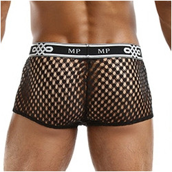 male power Boxer sexy PEEP NET Noir